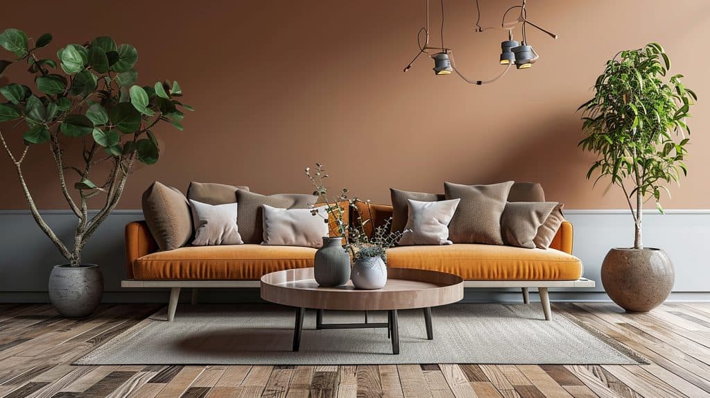 Warm neutral paint colours in a Bishopscourt living room